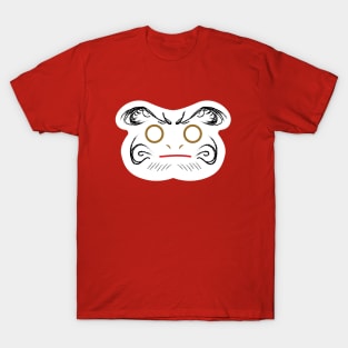 Japanese Daruma doll. Daruma lucky face T-Shirt